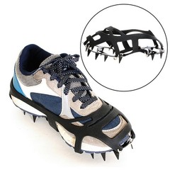 18 Teeth Steel Ice Gripper Spikes for Hiking For Shoes Snow Climbing Traction