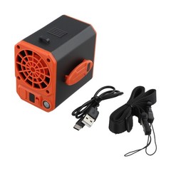 2400mAh Hanging Waist Fan with Power Bank LED Light Three Speed Cooling Device
