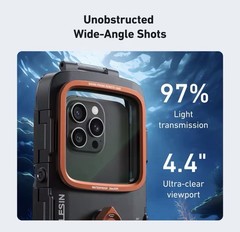 TELESIN Underwater Snorkeling Diving Phone Waterproof Case Universal Underwat…