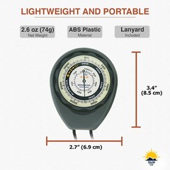 Sun Company Altimeter 203-M – Battery-Free Altimeter and Barometer (Meters)