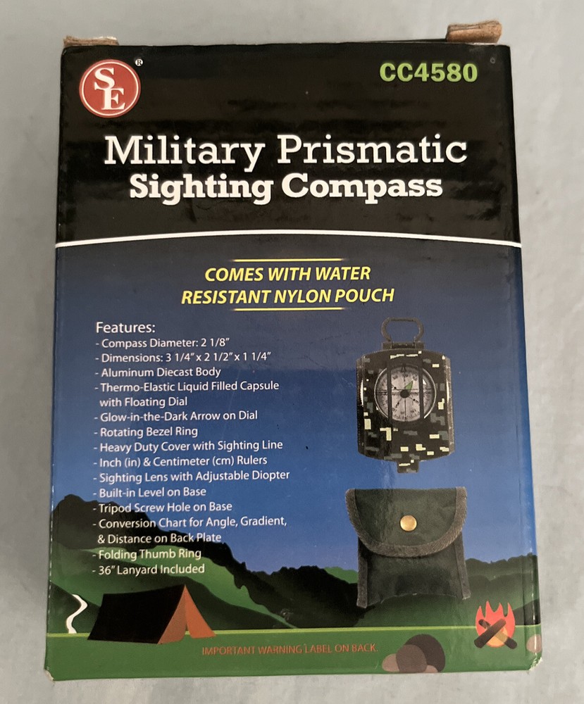 Compass SE Military Prismatic Sighting Compass Survivor Series Camouflage CC4580
