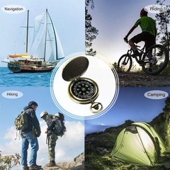 Portable Hiking Compass Military Navigation Tool Camping Backpacking Map Reading