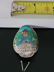 HELLBRUNN PALACE AUSTRIA HIKING WALKING STICK MEDALLION BADGE UNUSED RARE