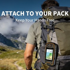Handheld GPS for Hiking Rugged Handheld GPS Navigator with USA Topo Map