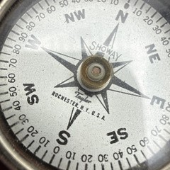 Vintage Taylor Rochester NY USA SHOWAY Bakelite Compass WORKS