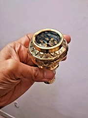 Compass Handle Walking Stick Designer Brass Cane Walking Stick Lot of 10 Pcs
