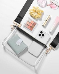Clear Bag for Stadium Events, Clear Purses for Women Stadium Crossbody, A16