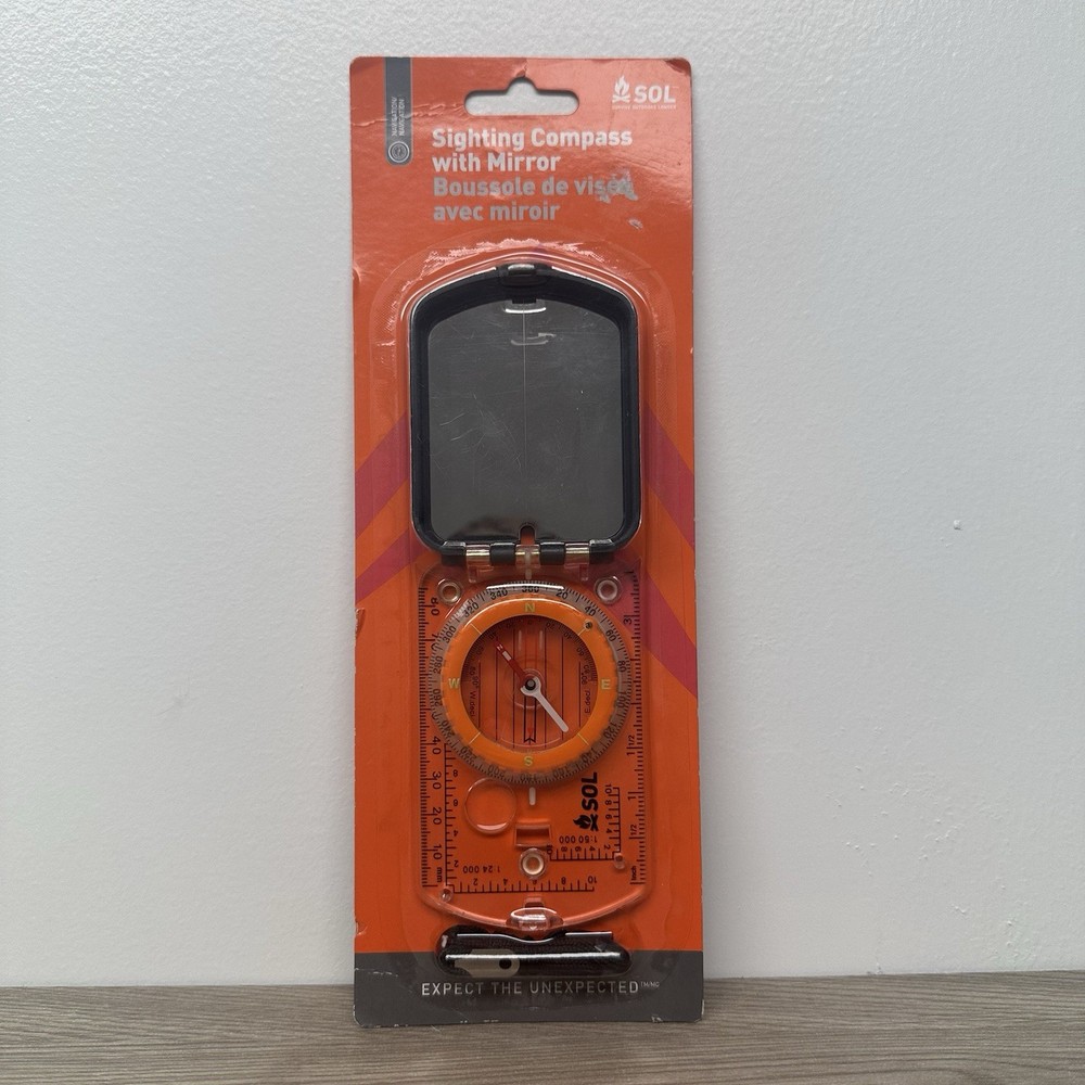 Ready Brands Survive Outdoors Longer Sighting Compass with Mirror Survival Gear