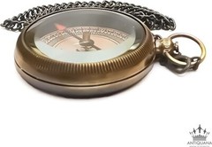 I Will Guide You Engraved Compass with Authentic Leather Case Brass Compass Dire