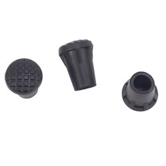 3 Pack Walking Stick Ferrules Black Rubber Cane Crutch Bottom End Heavy Duty