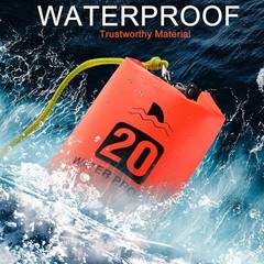 2 Set 20L Sand Anchor Heavy Duty Buoy Kit 2 in 1 Kayak Anchor Floating Orange