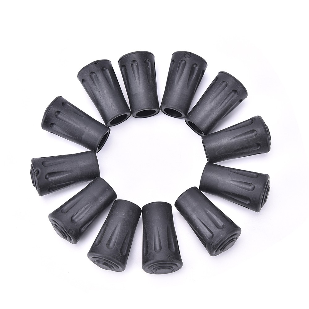12 X Protector Tip End Cap Head For Hammers Trekking Pole Hiking Stick Cane BT