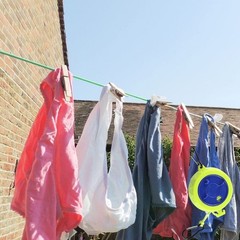 Portable Travel Clothesline 32 Foot Adjustable with Clips for Laundry Drying