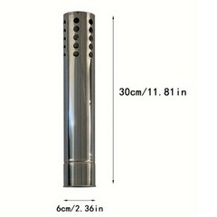 Outdoor Camping Stove Chimney Pipe Set 7 Pieces Wood Stove Compatible 6cm Dia
