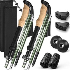 Hiking Poles Walking Poles Walking Poles 110-130cm Folding Adjustable Lightweight
