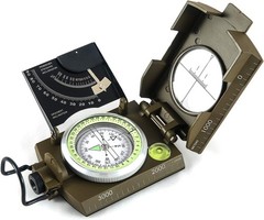 Waterproof Military Navigation Compass with Inclinometer for Adventure
