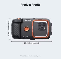 TELESIN Underwater Snorkeling Diving Phone Waterproof Case Universal Underwat…