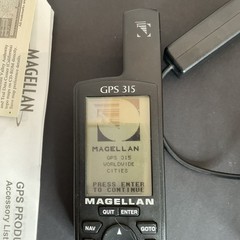 Magellan GPS 315 Handheld GPS Portable Receiver with Manual & Accessories