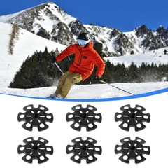 6pcs Ski Pole Baskets Replacement, Snow Baskets for Trekking Poles Walking