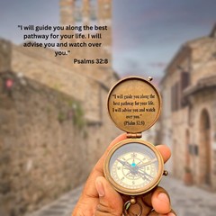 Gods Way Compass, Baptism, Graduation Gift, Boys, Men, Catholic, Inspirational