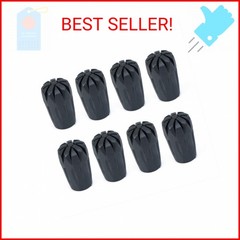 ANIUHL 8 Piece Rubber Trekking Pole Tips Hiking Walking Sticks Caps Ends Replace