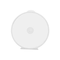 50 Pack Clear Transparent Round Clamshell CD DVD Case, with Lock