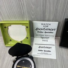 1970s Era Sportsman Precision Compass Black Crackle Finish NIB NOS