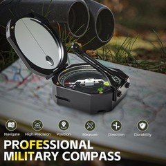 Portable Professional Geological Compass DQL-8 with Clinometer Aluminum