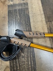 Keenfit 2-Piece Fitness Walking Poles -Orange -Feet Tips Adjustable
