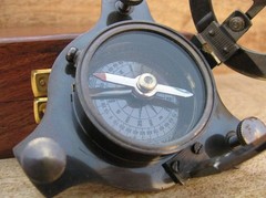3″ Brass Sundial Compass for Hiking, Camping, Travel & Gift Use