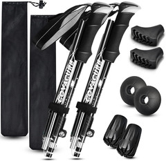Hiking Poles Collapsible Trekking Poles – Aluminum Alloy 7075 Walking Sticks for
