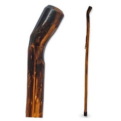 Nature Wood Walking Stick – Wooden Hiking Stick and Trekking 48″ Smooth Handle