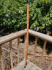 A handcrafted / Handmade hiking stick
