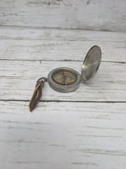 Vintage Pasto Compass Made in WEST GERMANY, W/ Hinged Lid