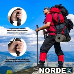 Nordex Hiking Poles Trekking Poles Telescopic Nordic Walking Ultralight Aluminium