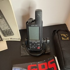 Magellan GPS 315 Handheld GPS Portable Receiver with Manual & Accessories
