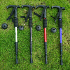 2X Trekking Poles Nordic Walking Sticks Adjustable Anti-shock Hiking Alpenstock