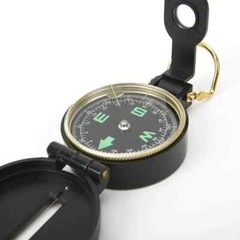 Ozark Trail Lensatic Liquid Black Compass Glow in Dark Directional Letters New