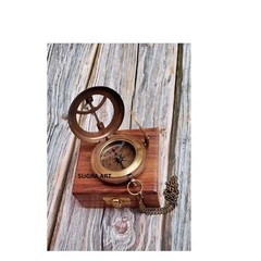 Engraved Sundial Compass Anniversary Gift, Vintage Style Compass, Christmas Gift