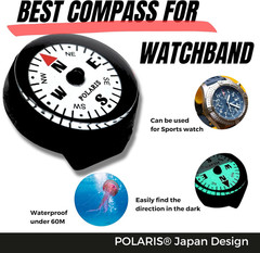 Waterproof Micro Compass Series/Watchband or EDC or with Mini Whistle or with Wh