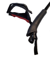 LEKI Nordic Walking Spin Black/Orange Trekking Pole 100cm135cm