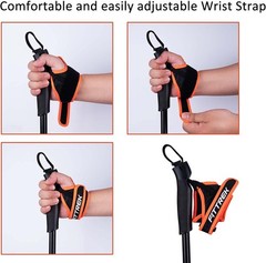 2-Pack Ultralight Aluminum Nordic Walking Poles – Ergonomic Adjustable Sticks
