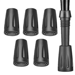 6X Reinforced Rubber Tip End Hammers Trekking Pole Hiking Walking Stick Cane