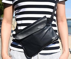 Freegrace Waterproof Pouches with Waist Strap / Pouch Case Bundle Set- Black