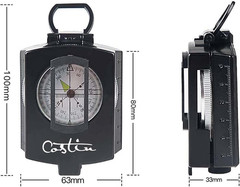 Multifunctional Compass, Metal Military Waterproof High Accuracy Compass with Ma