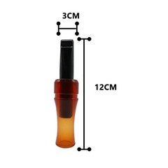 Portable Crow Call Whistle for Birding Hiking Plastic 12×3 CM Realistic Sound