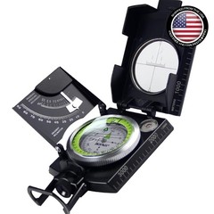 Precision Lensatic Compass for Hiking & Camping – Waterproof and Durable Design