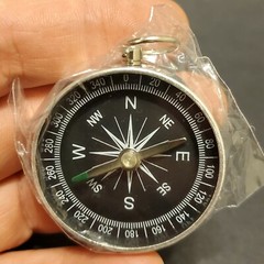 17 x New Aluminum Compass w/ Key Chain Attachment 1.75″ Diameter Orienteering