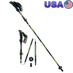 Adjustable Lightweight Trekking Poles Hiking Stability Foam Handles Carry Bag US