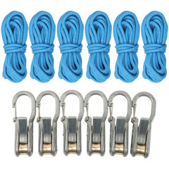 Outdoor Rope Tensioner with Secure Cam Lock for RV Camping Marine Gear